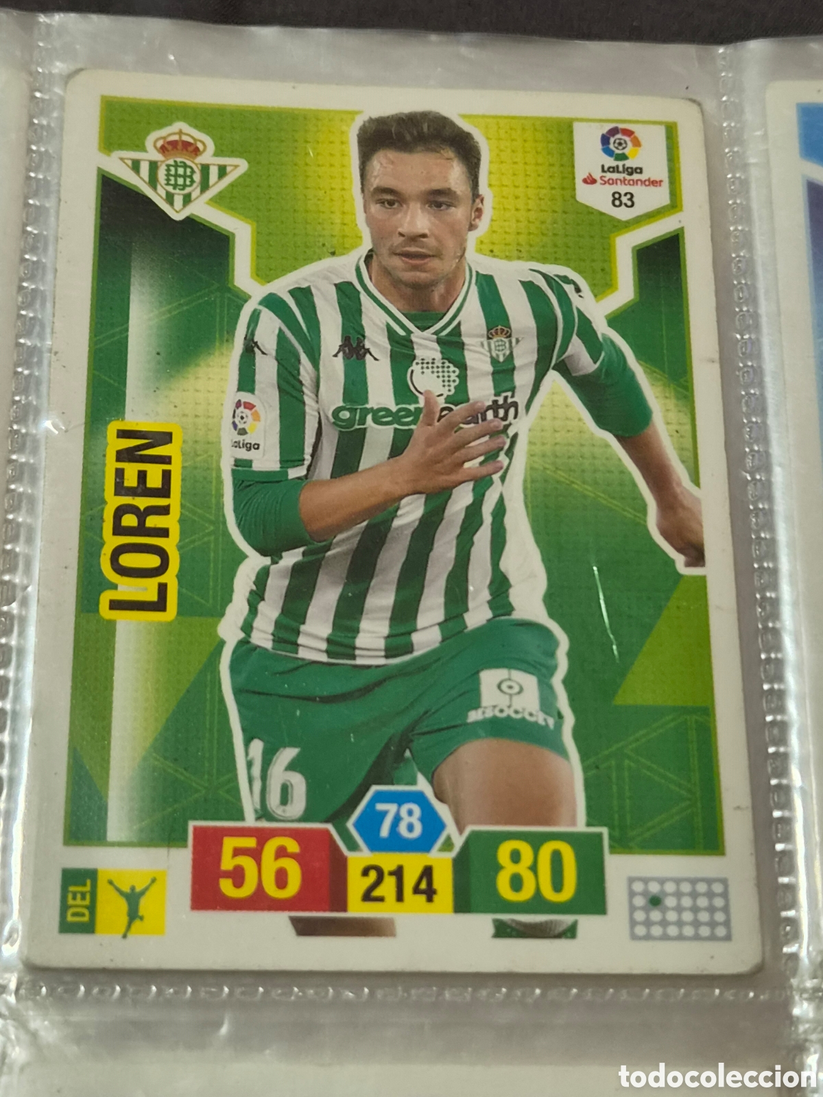 Trading cards: 83 - LOREN , BETIS ADRENALYN 2018-2019