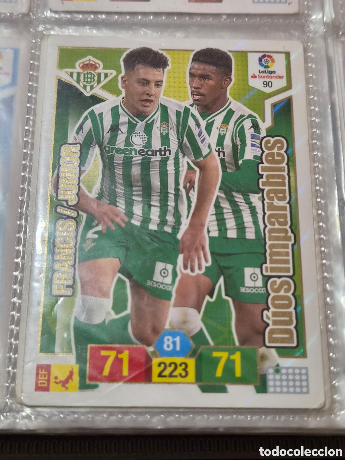 Trading cards: 90 - DUOS IMPARABLES, BETIS ADRENALYN 2018-2019