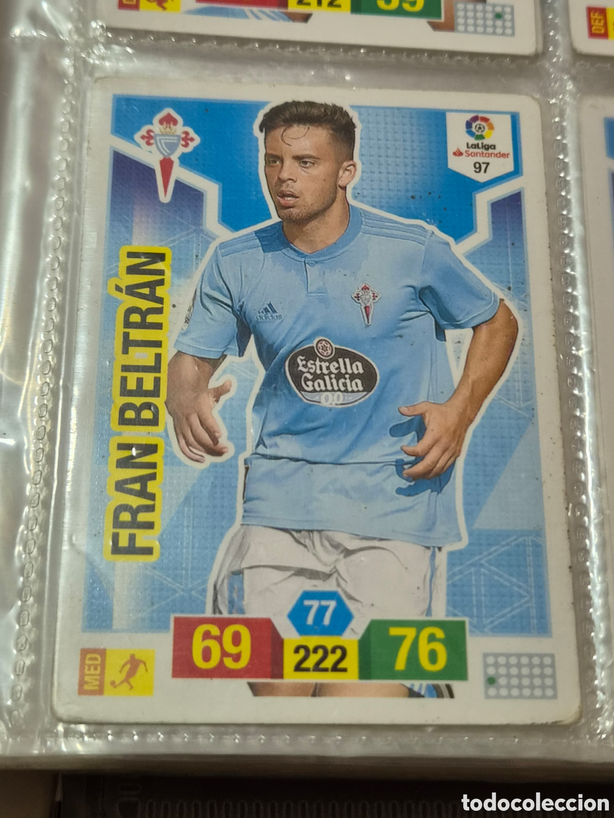 Trading cards: 97 - FRAN BELTR&Aacute;N , CELTA ADRENALYN 2018-2019