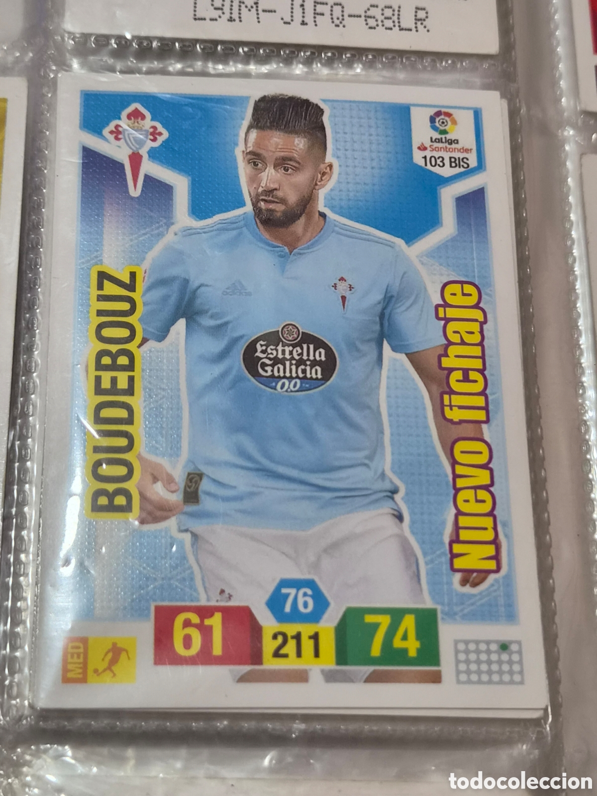 Trading cards: 103 BIS - BOUDEBOUZ , CELTA ADRENALYN 2018-2019