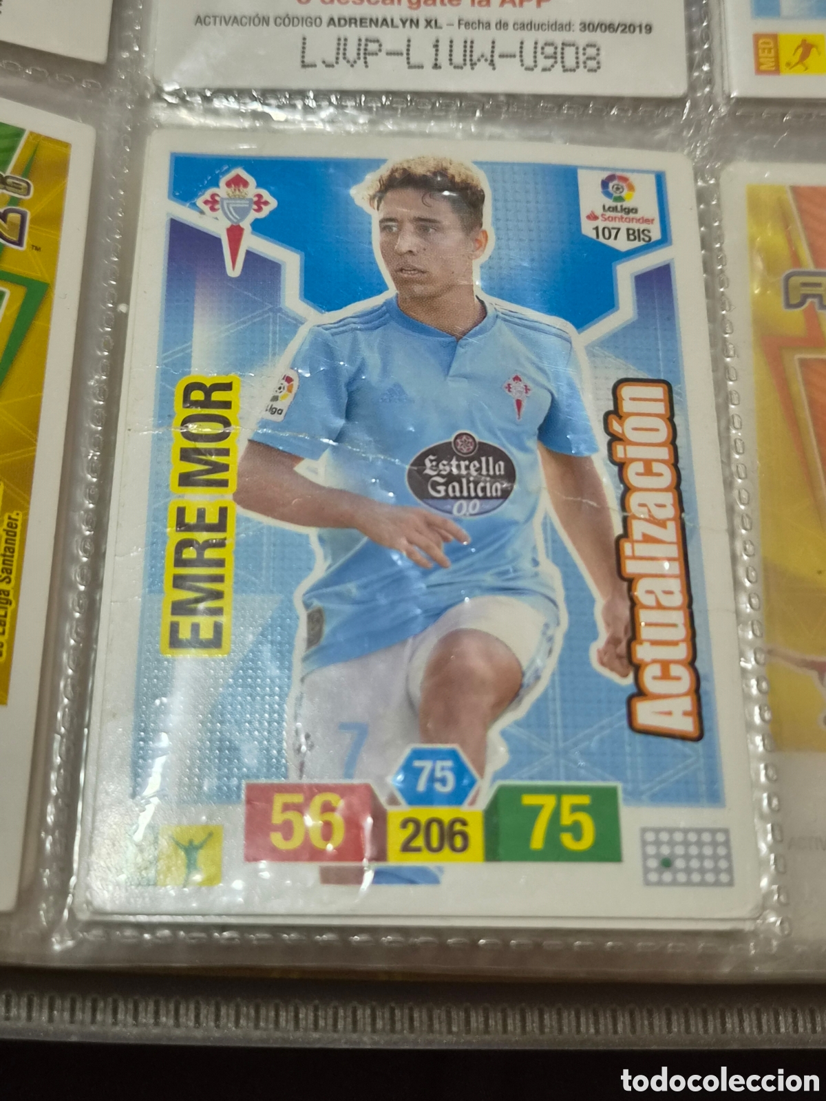 Trading cards: 107 BIS - EMRE MOR , CELTA ACTUALIZACI&Oacute;N 2018-2019
