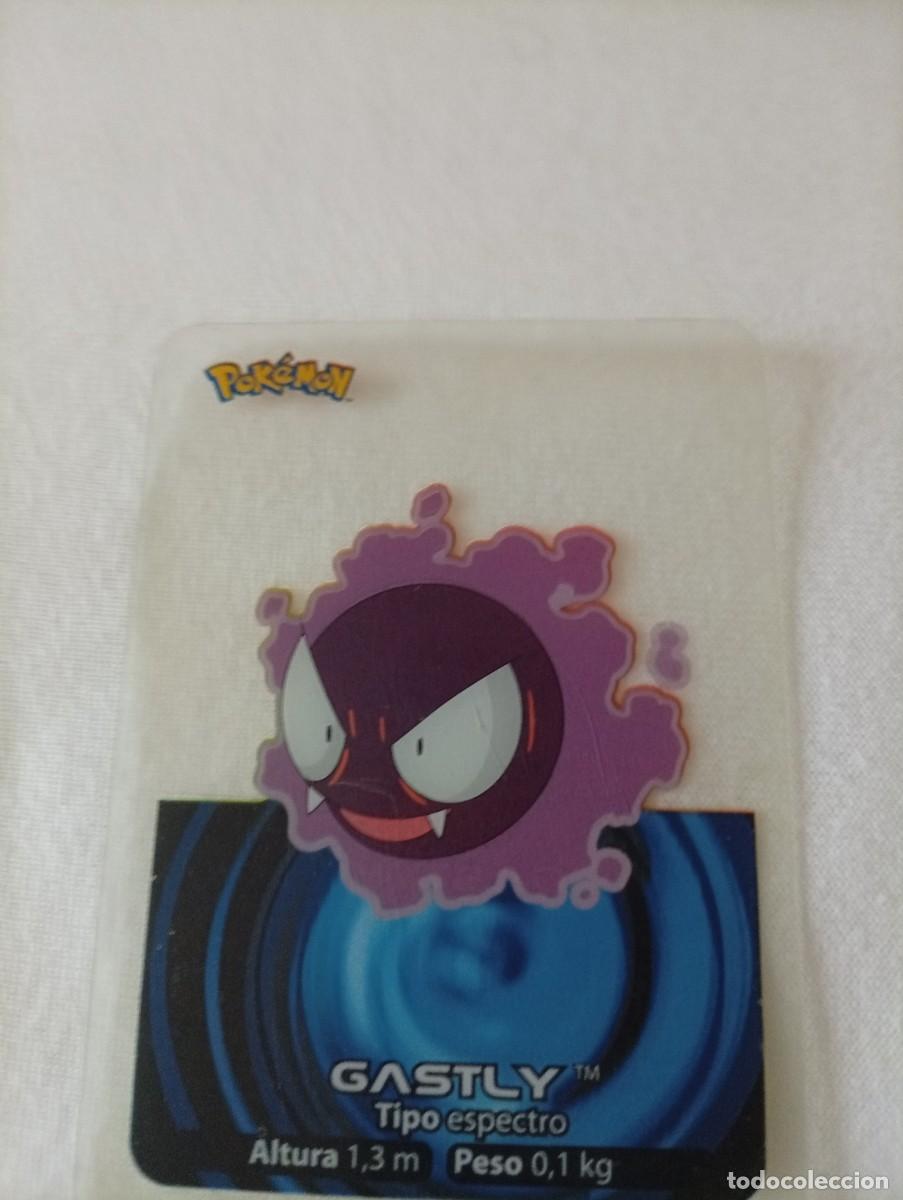 Trading cards: Carta coleccionable del Pok&eacute;mon Gastly. algunos peque&ntilde;os rayados en reverso - N&uacute;mero de carta: 092 -