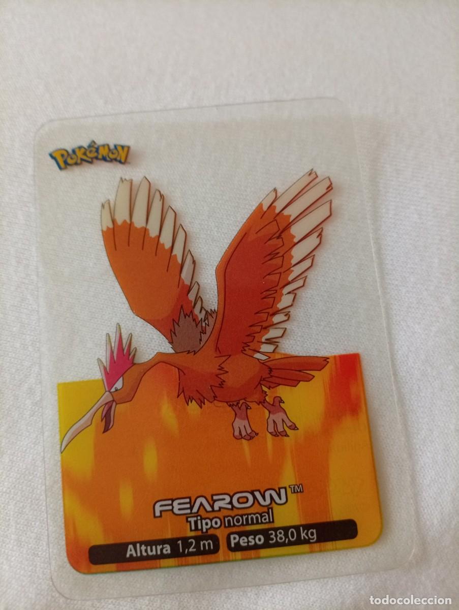 Trading cards: Carta coleccionable de Fearow, un Pok&eacute;mon de tipo normal. Algunos peque&ntilde;os rayados en reverso - Mode