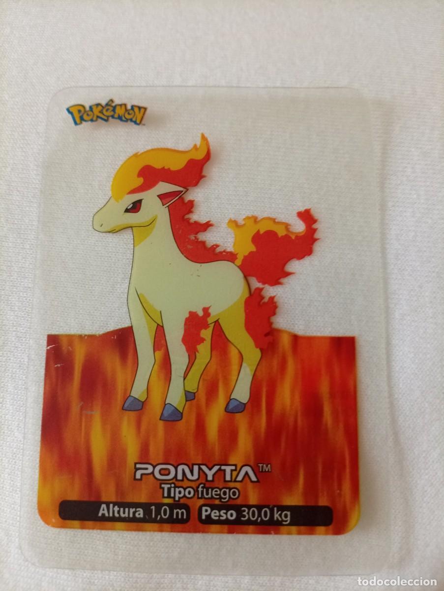 Trading cards: Carta de Ponyta, n&uacute;mero 077 de la serie Lamincards. 2005