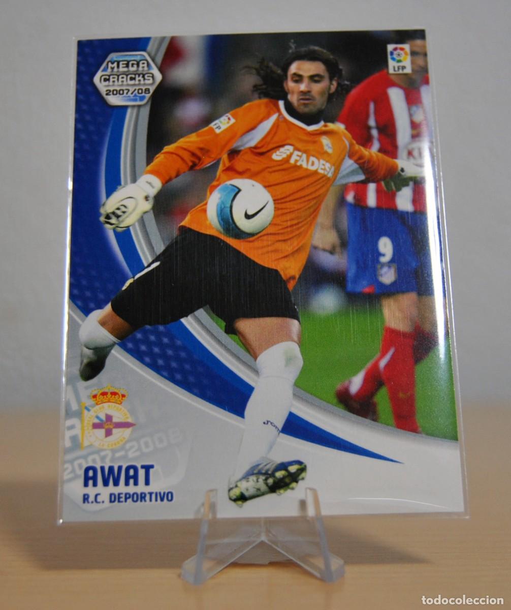 Trading Cards: Awat, n&ordm;92 (R.C. Deportivo). Colecci&oacute;n Cromos MegaCracks 2007-2008. Panini. Estrella.