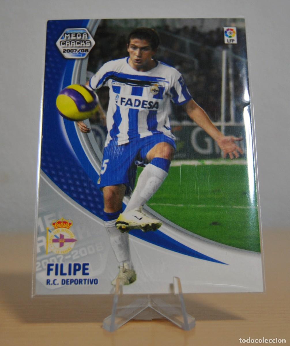 Trading cards: Filipe, n&ordm;97 (R.C. Deportivo). Colecci&oacute;n Cromos MegaCracks 2007-2008. Panini.