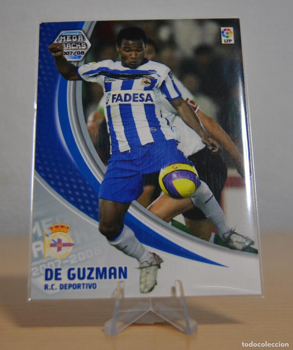 Trading cards: De Guzman, n&ordm;99 (R.C. Deportivo). Colecci&oacute;n Cromos MegaCracks 2007-2008. Panini.