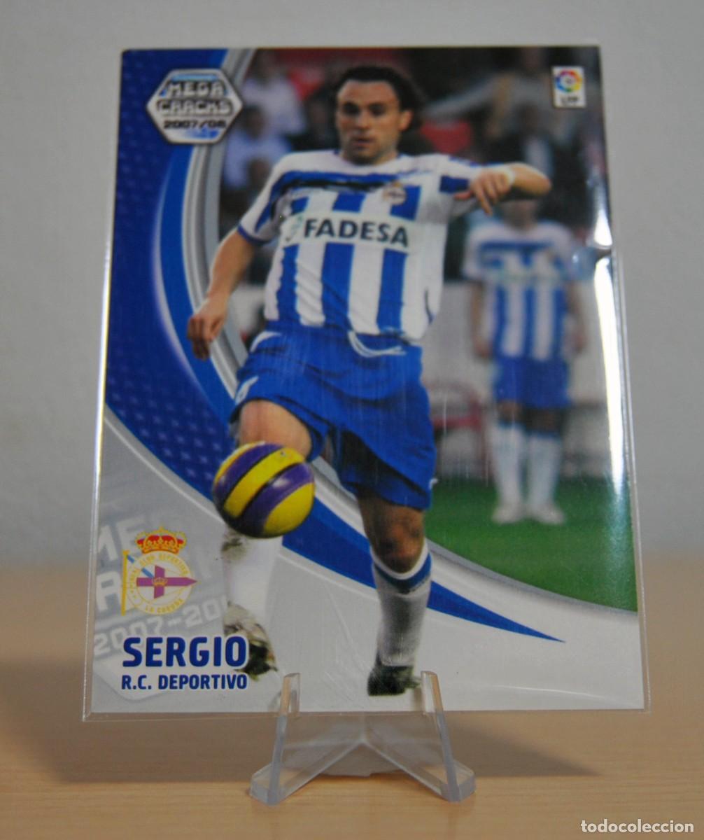 Trading cards: Sergio, n&ordm;100 (R.C. Deportivo). Colecci&oacute;n Cromos MegaCracks 2007-2008. Panini.