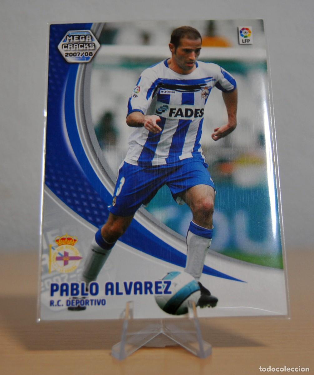 Trading cards: Pablo Alvarez, n&ordm;102 (R.C. Deportivo). Colecci&oacute;n Cromos MegaCracks 2007-2008. Panini.