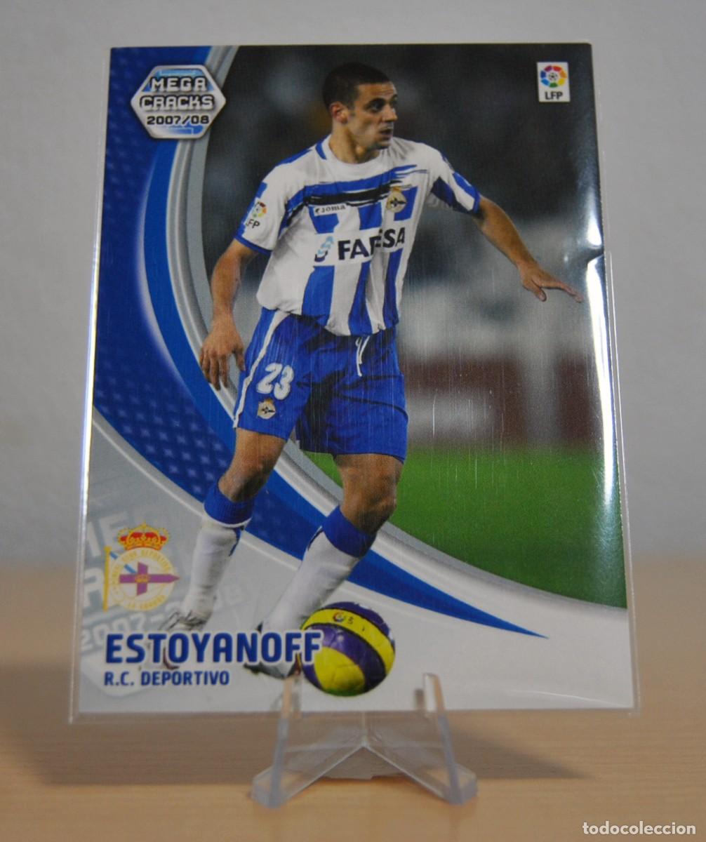 Trading cards: Estoyanoff, n&ordm;105 (R.C. Deportivo). Colecci&oacute;n Cromos MegaCracks 2007-2008. Panini.