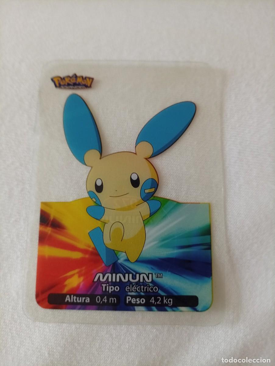 Figurine Collezionabili: Carta pok&eacute;mon Minun TM 072 de la serie Lamincards 2006