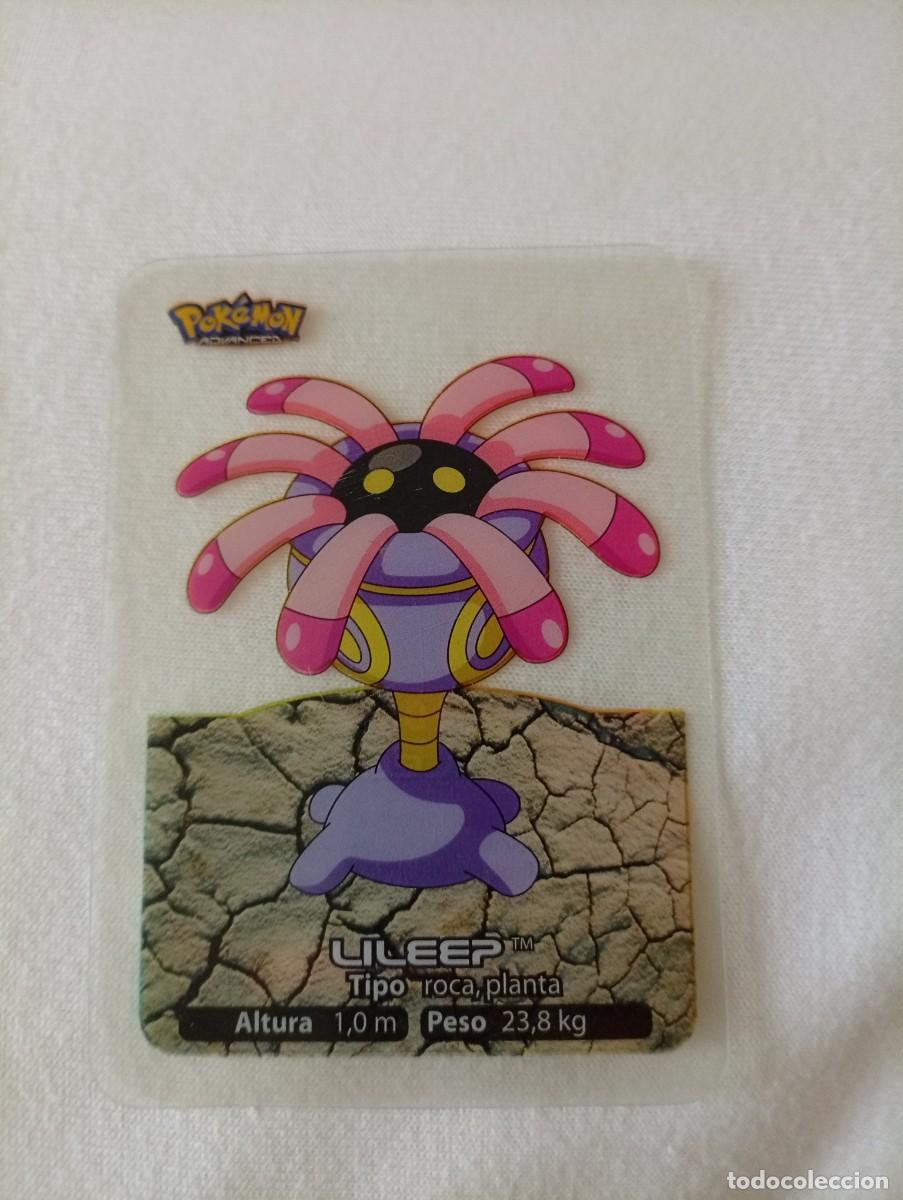 Figurine Collezionabili: Carta coleccionable de Lileep, n&uacute;mero 106 de la serie Lamincards. 2006 - Tipo: Roca, Planta - Altura