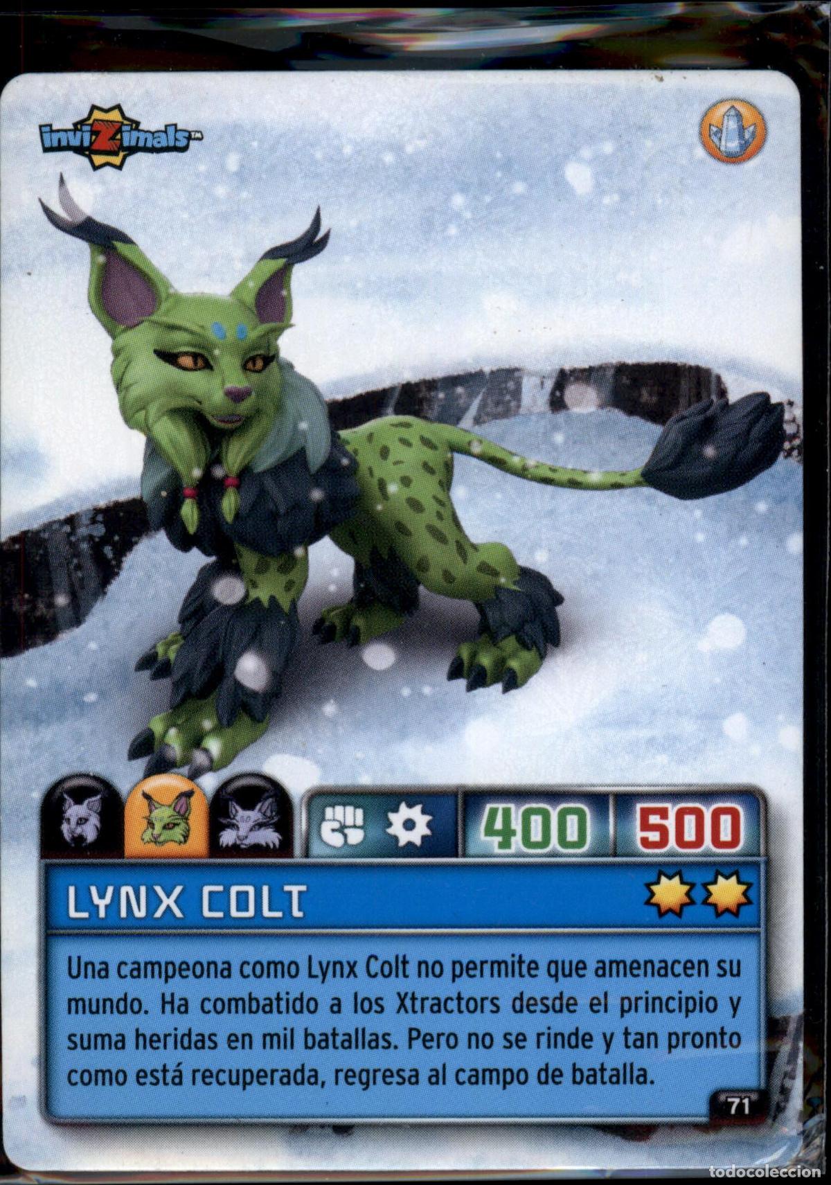 Figurine Collezionabili: Lynx Colt N&ordm; 71 Invizimals Criaturas Secretas 2023 TCG Panini 23