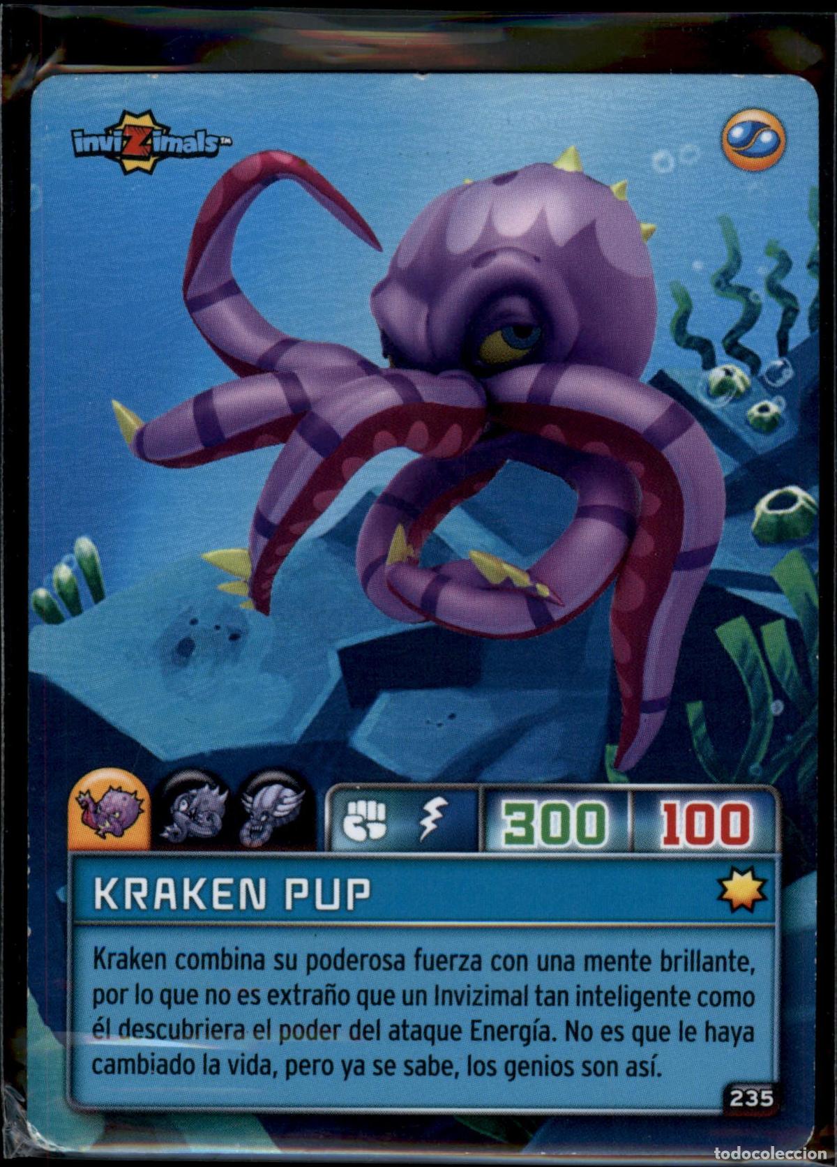 Trading cards: Kraken Pup N&ordm; 234 Invizimals Criaturas Secretas 2023 TCG Panini 23