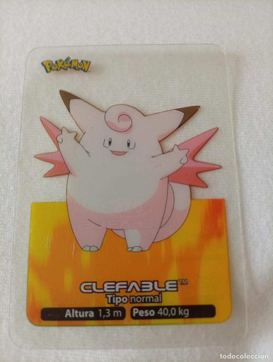 Trading cards: Carta de Pok&eacute;mon Clefable, n&uacute;mero 036 de la serie Lamincards. 2005 - Tipo: Normal. - Altura: 1,3 m.