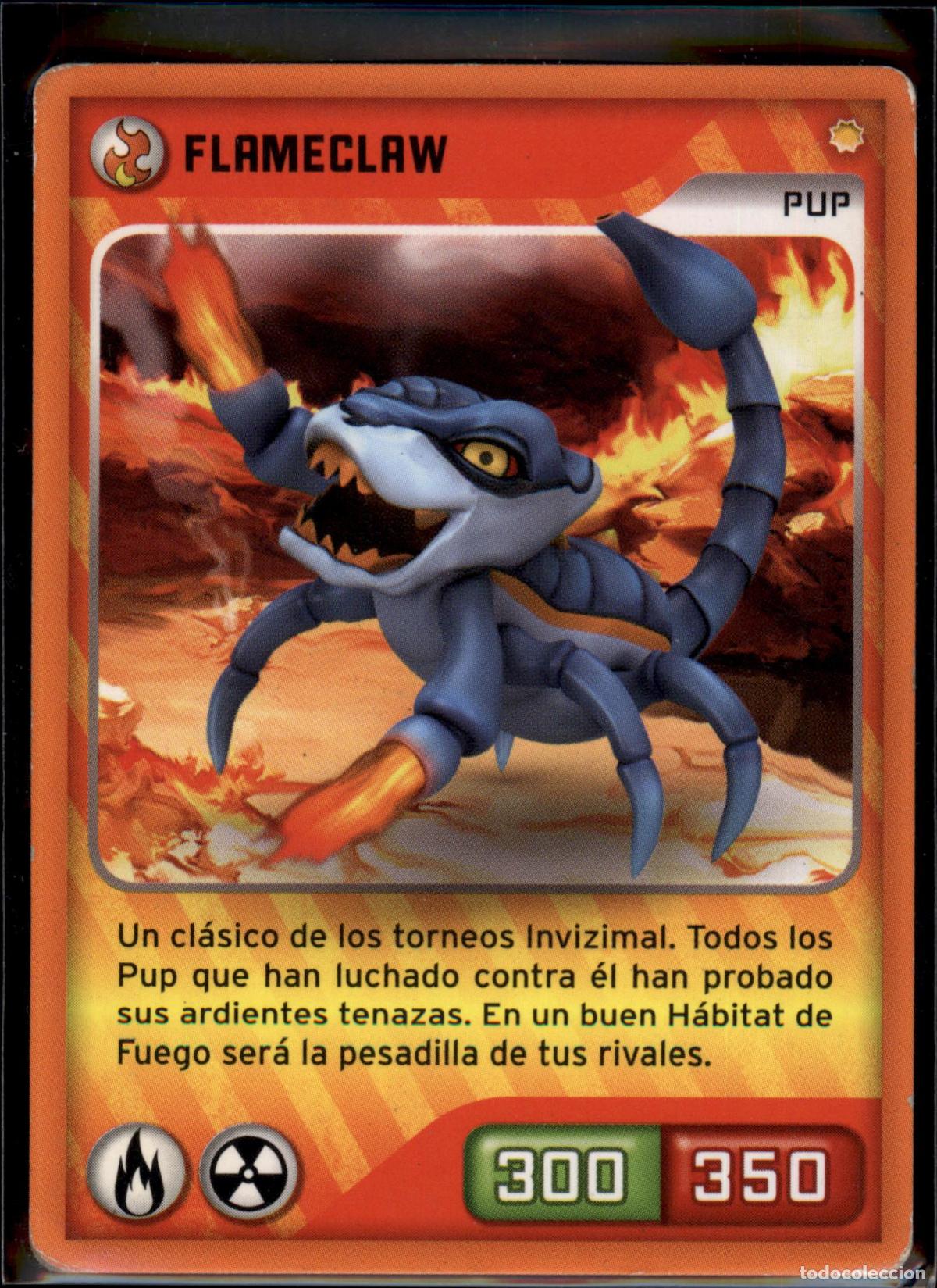 Trading cards: Flameclaw Pup N&ordm; 22 Invizimals Nueva Alianza 2014 TCG Panini 14