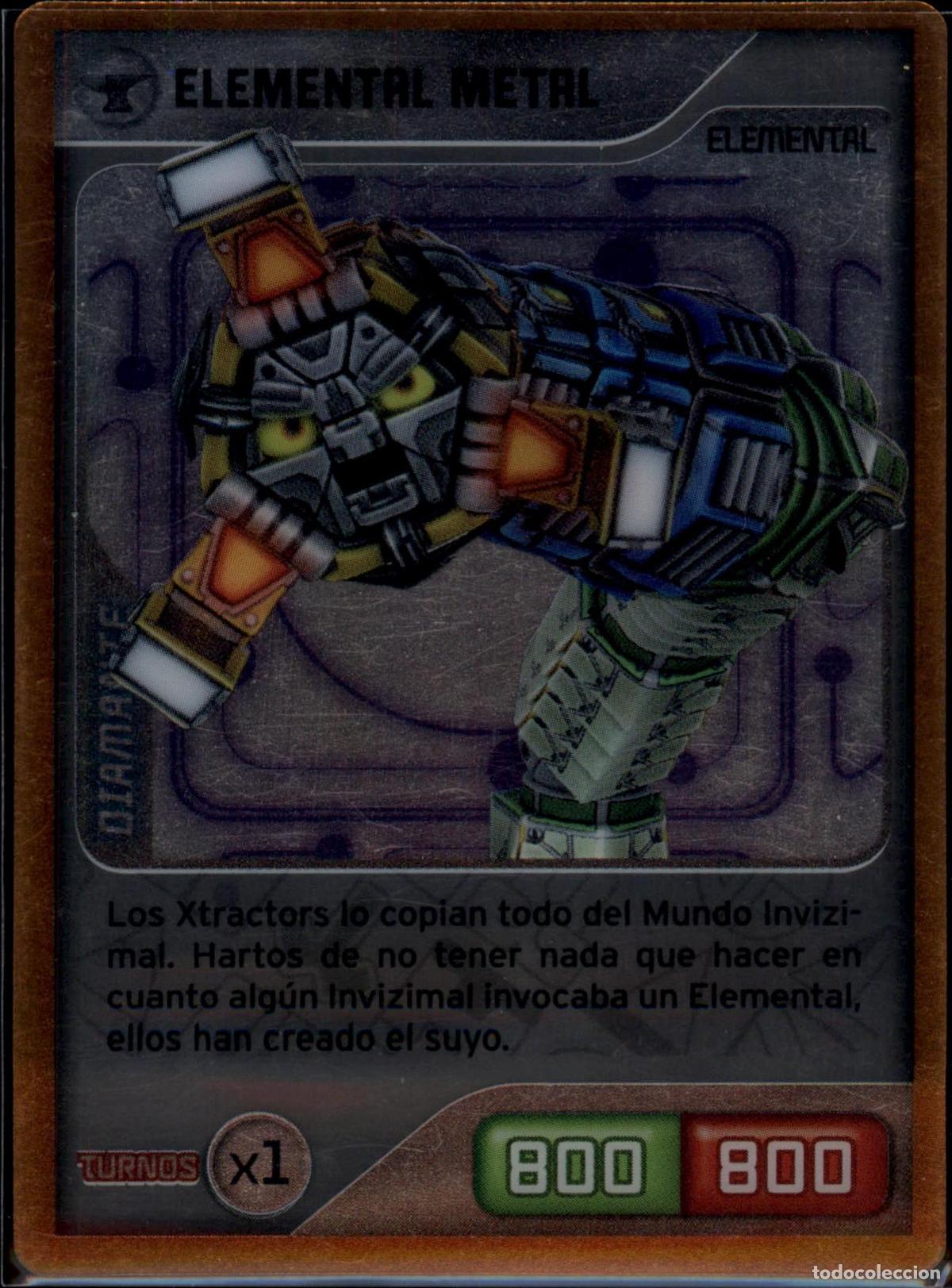 Trading cards: Elemental Metal Diamante N&ordm; 8 Invizimals Nueva Alianza 2014 TCG Panini 14