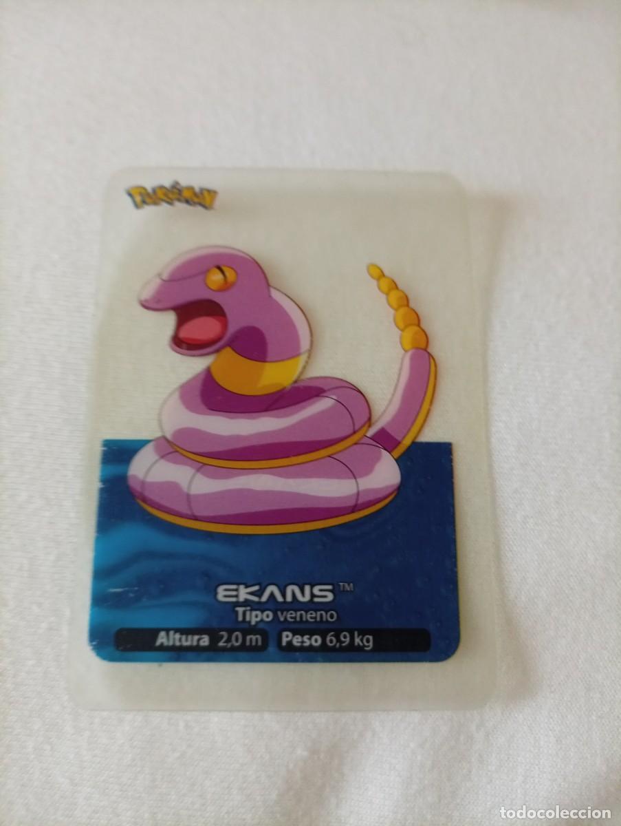 Trading cards: Carta de Pok&eacute;mon Ekans, n&uacute;mero 023 de la serie Lamincards 2005.