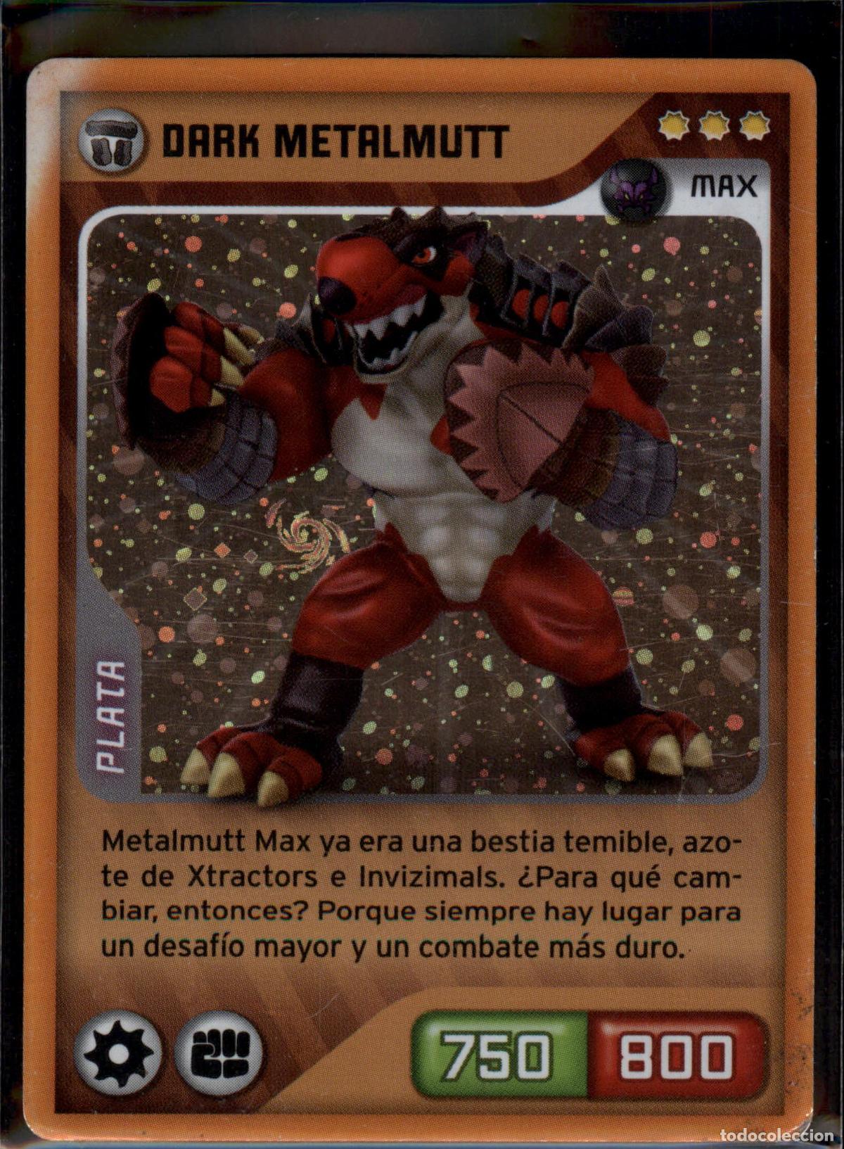 Figurine Collezionabili: Dark Metalmutt Max Plata N&ordm; 186 Invizimals Nueva Alianza 2014 TCG Panini 14