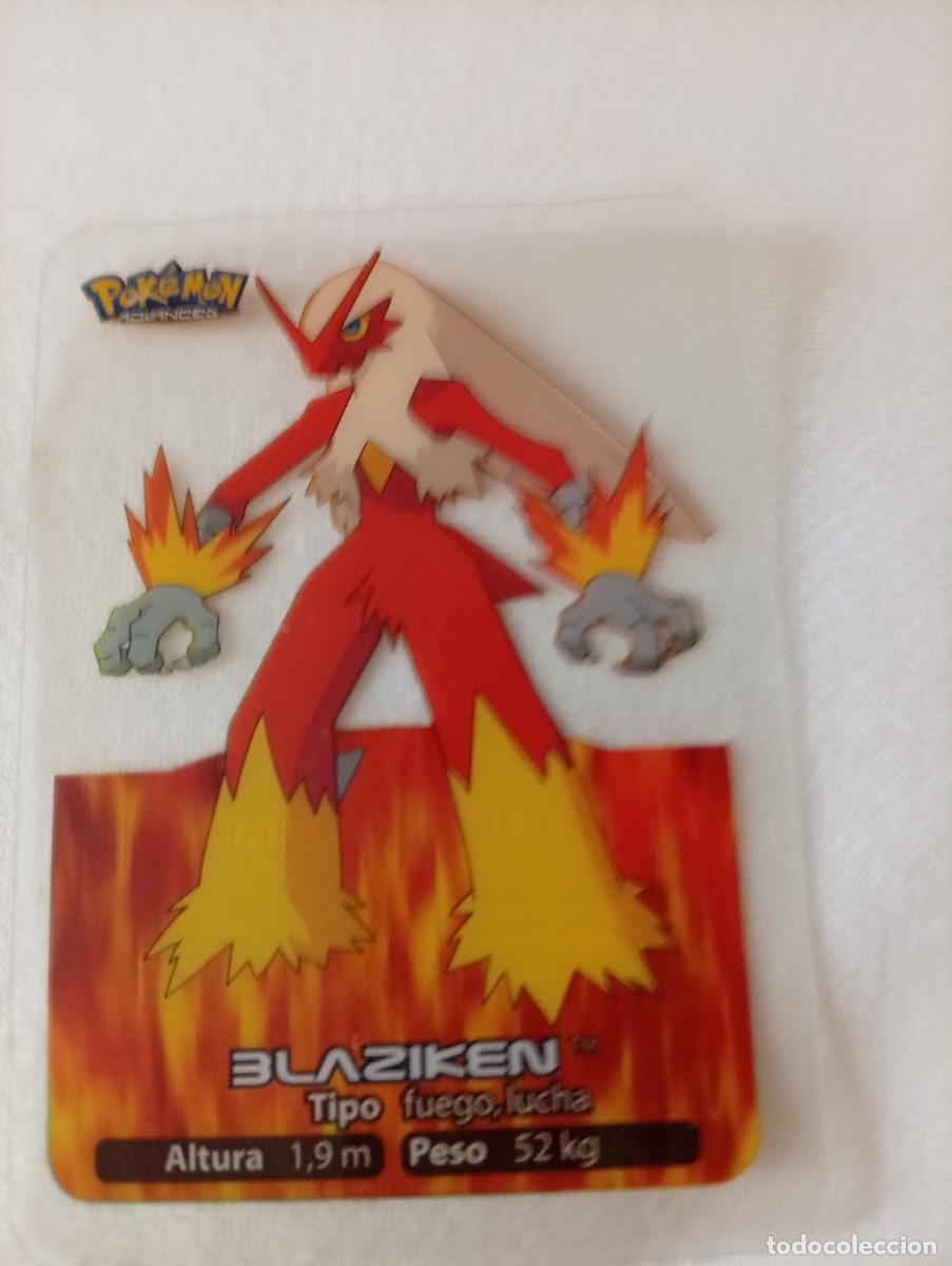 Trading cards: Carta de Pok&eacute;mon Blaziken, n&uacute;mero 015 de la serie Lamincards.2006