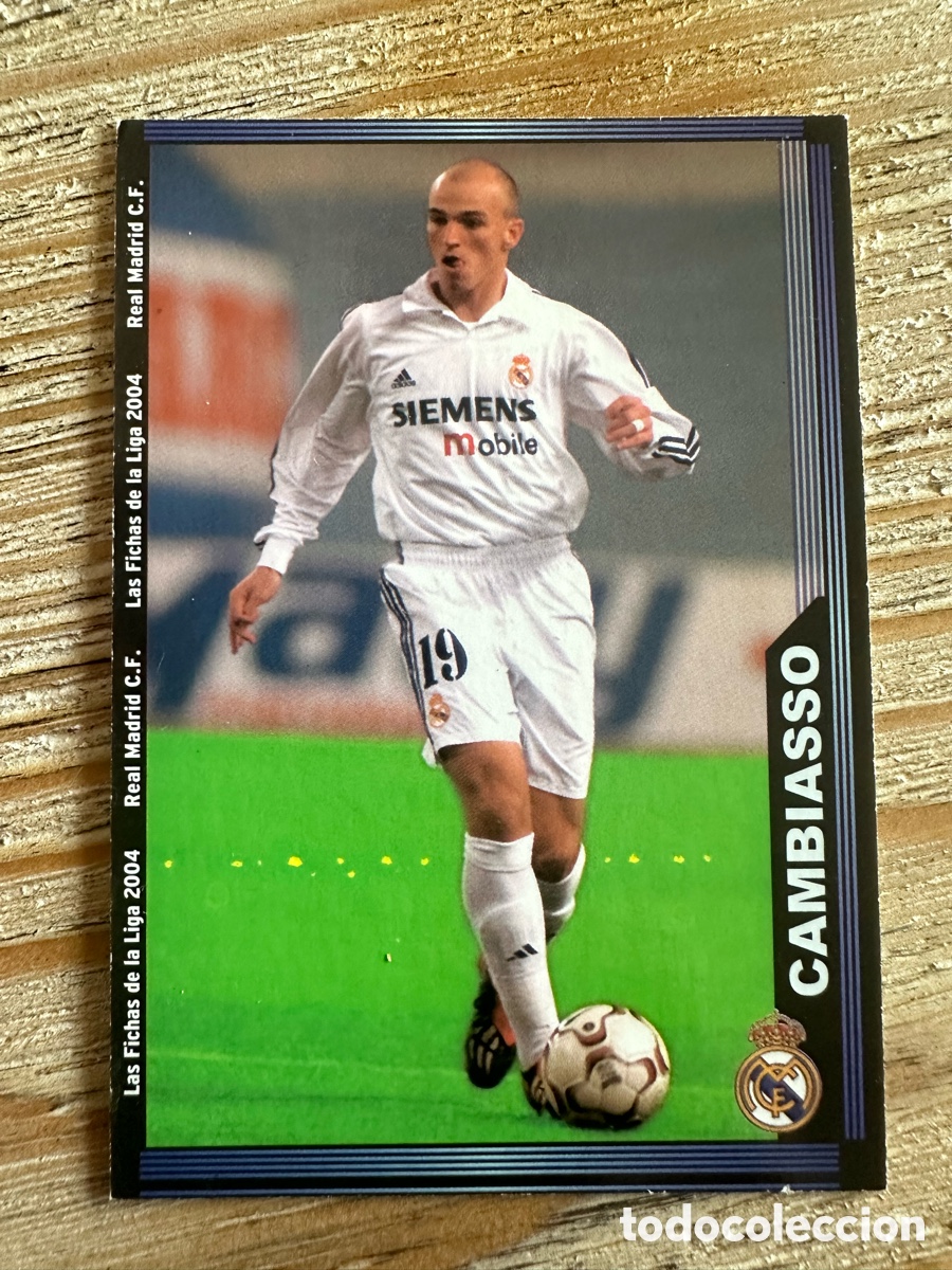Trading Cards: CAMBIASSO REAL MADRID 11 LAS FICHAS DE LA LIGA 2004 MUNDICROMO 2003-04 03 04