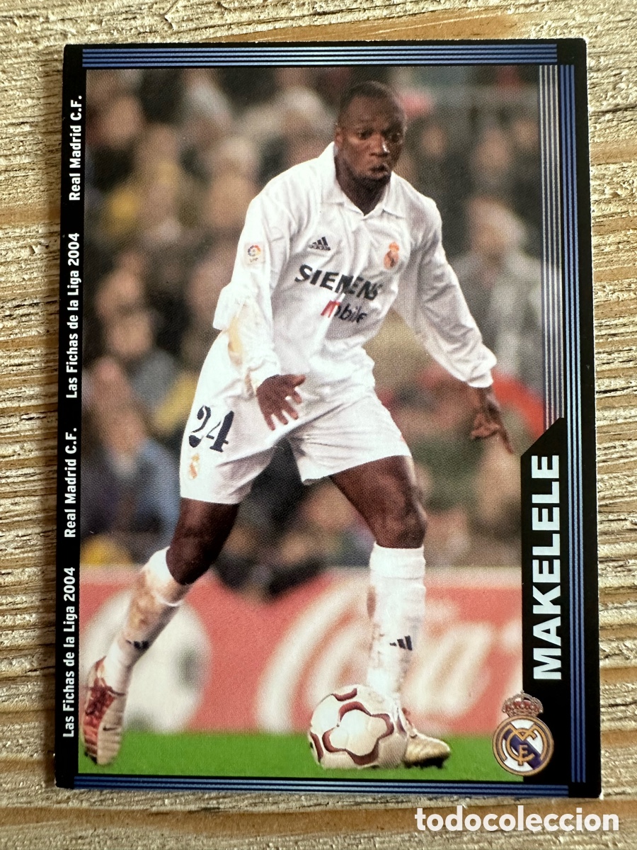 Trading Cards: MAKELELE REAL MADRID 12 &rdquo;BAJA&rdquo; LAS FICHAS DE LA LIGA 2004 MUNDICROMO 2003-04 03 04