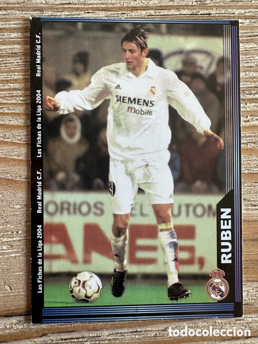 Cartas Colecion&aacute;veis: RUBEN REAL MADRID 16 LAS FICHAS DE LA LIGA 2004 MUNDICROMO 2003-04 03 04