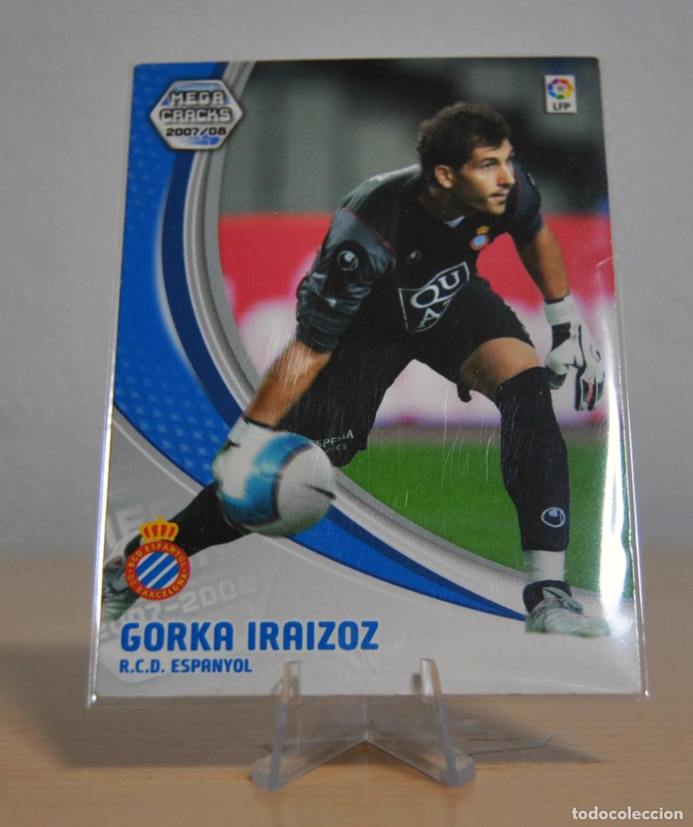 Trading Cards: Gorka Iraizoz, n&ordm;111 (R.C.D. Espanyol). Colecci&oacute;n Cromos MegaCracks 2007-2008. Panini.