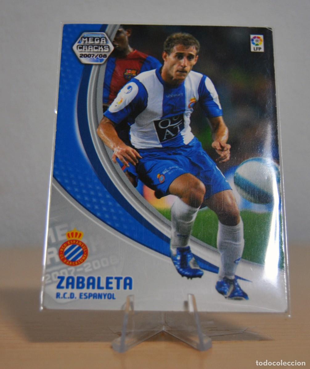 Trading cards: Zabaleta, n&ordm;113 (R.C.D. Espanyol). Colecci&oacute;n Cromos MegaCracks 2007-2008. Panini.