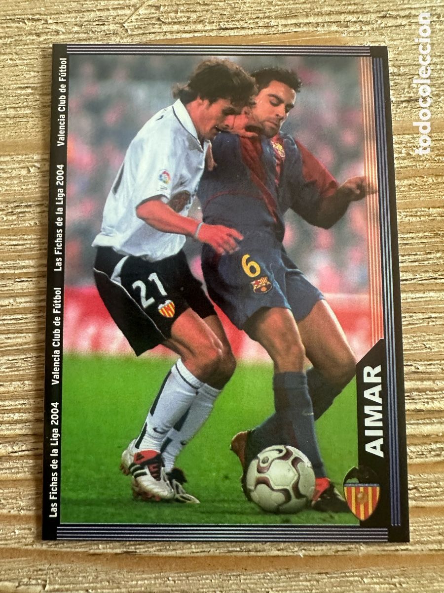 Trading cards: AIMAR VALENCIA 123 LAS FICHAS DE LA LIGA 2004 MUNDICROMO 2003-04 03 04