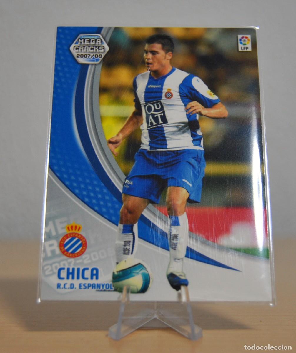 Trading cards: Chica, n&ordm;116 (R.C.D. Espanyol). Colecci&oacute;n Cromos MegaCracks 2007-2008. Panini.