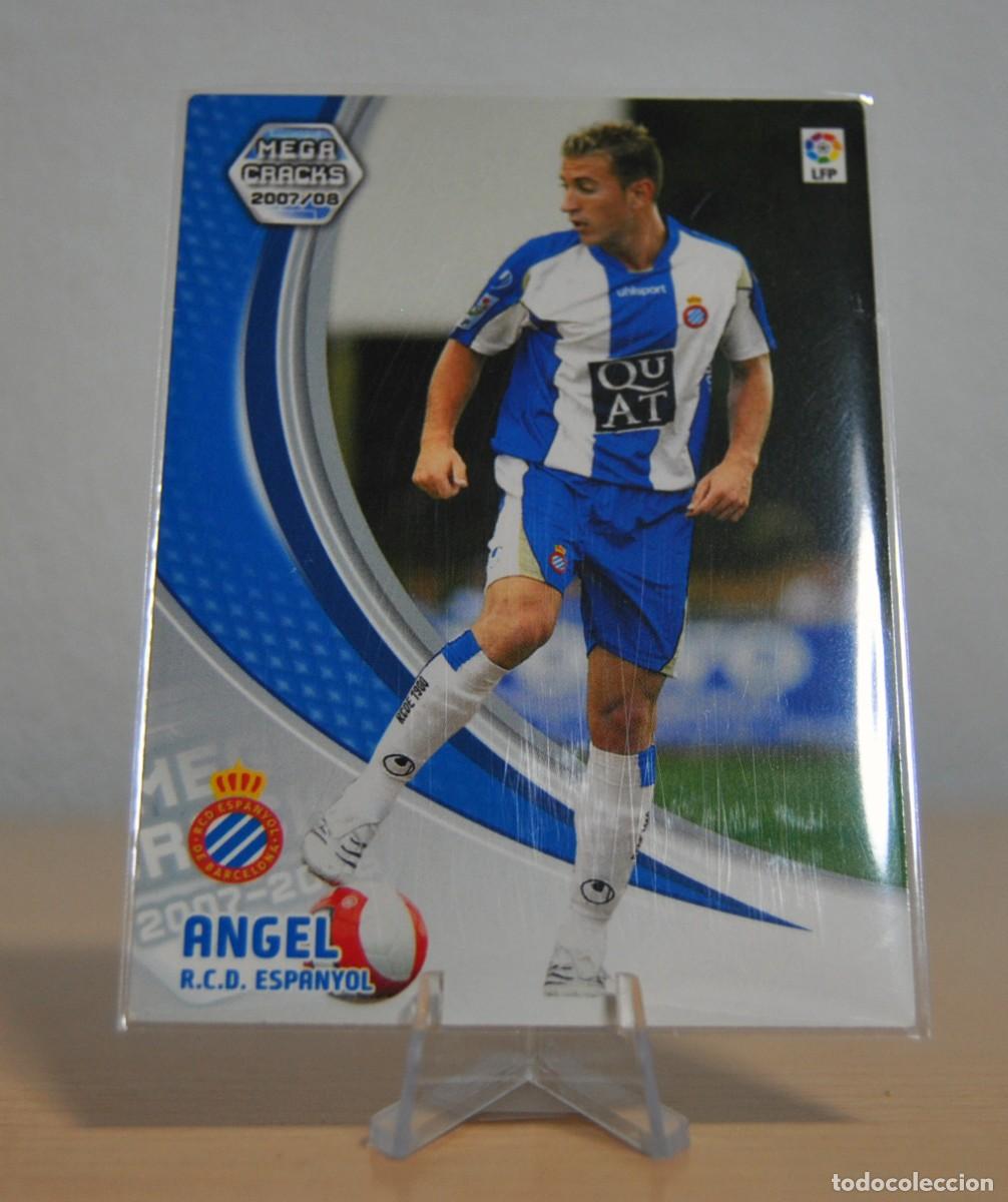 Trading cards: &Aacute;ngel, n&ordm;117 BIS (R.C.D. Espanyol). Colecci&oacute;n Cromos MegaCracks 2007-2008. Panini.