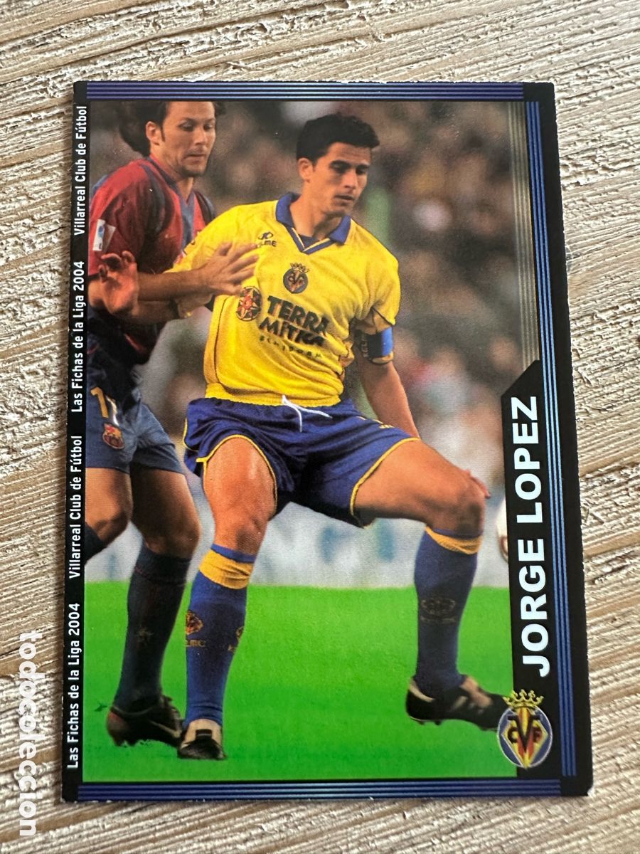 Trading cards: JORGE LOPEZ VILLARREAL 394 &rdquo;BAJA&rdquo; LAS FICHAS DE LA LIGA 2004 MUNDICROMO 2003-04 03 04.