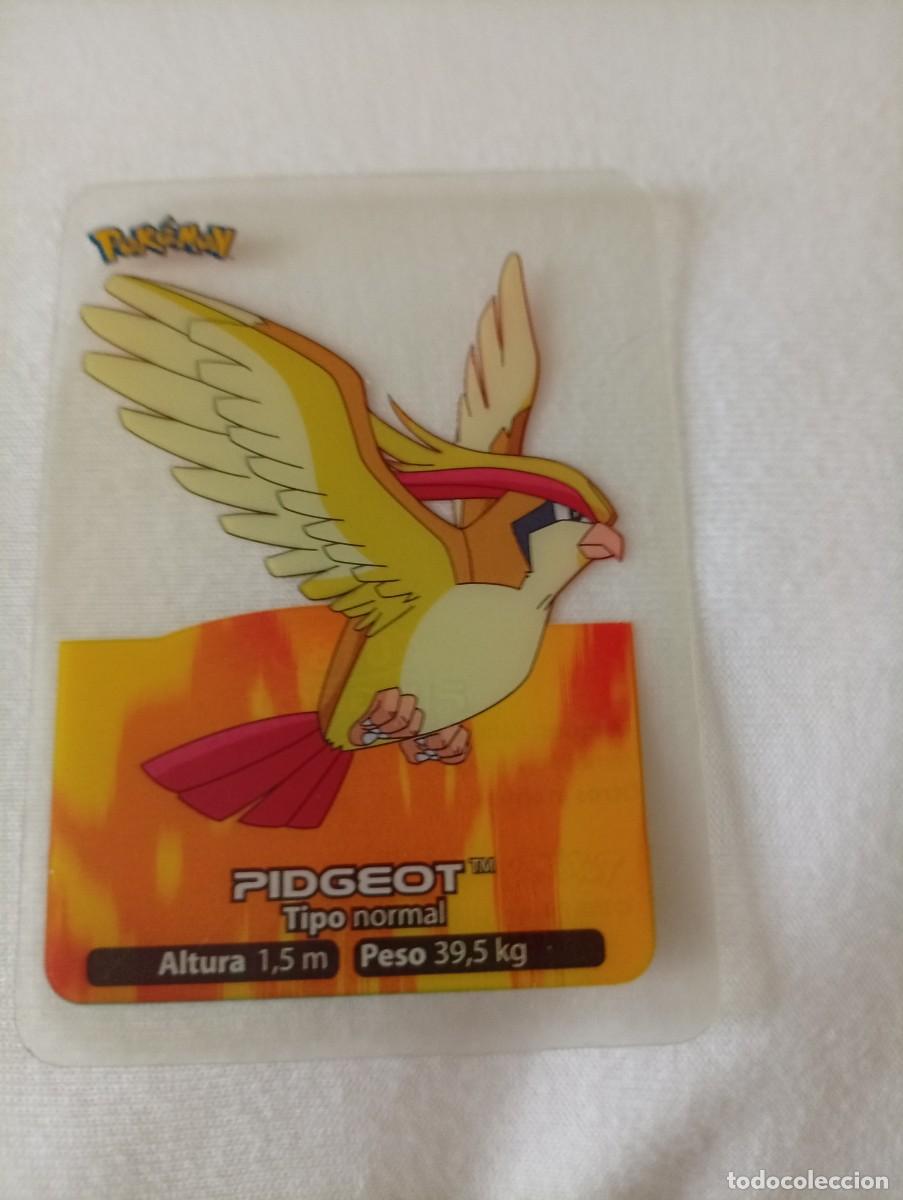 Trading cards: Carta de Pidgeot, n&uacute;mero 018, de la serie Lamincards. 2005 - Tipo: Normal. - Altura: 1,5 m. - Peso: