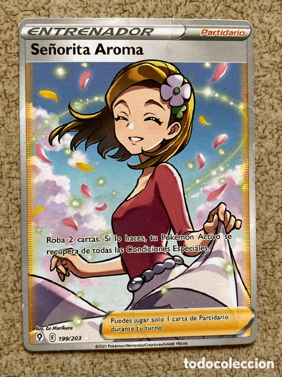 Cartas Colecion&aacute;veis: Se&ntilde;orita Aroma Carta Pokemon