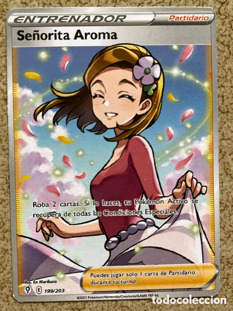 Cartas Colecion&aacute;veis: Se&ntilde;orita Aroma Carta Pokemon