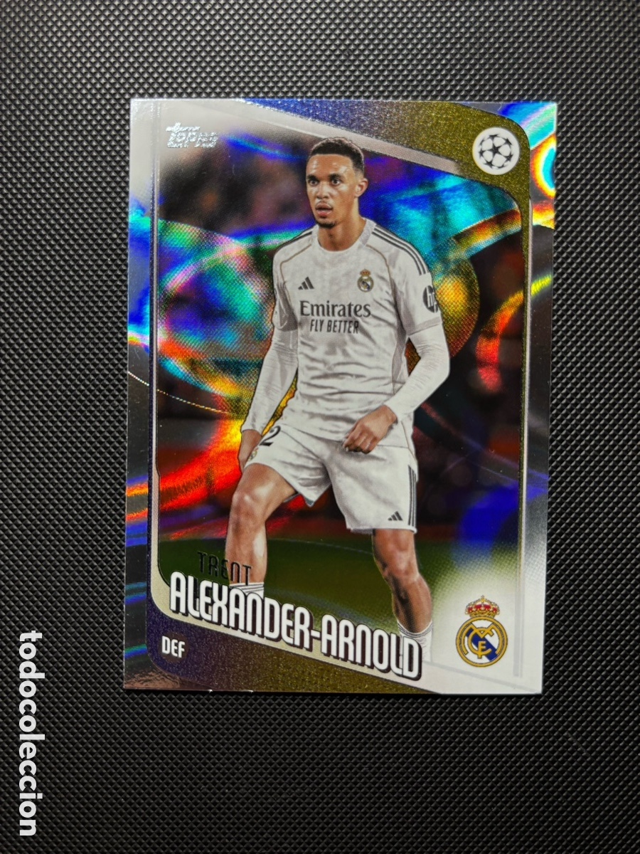 Trading cards: ALEX ARNOLD REAL MADRID TOPPS RAINDROP