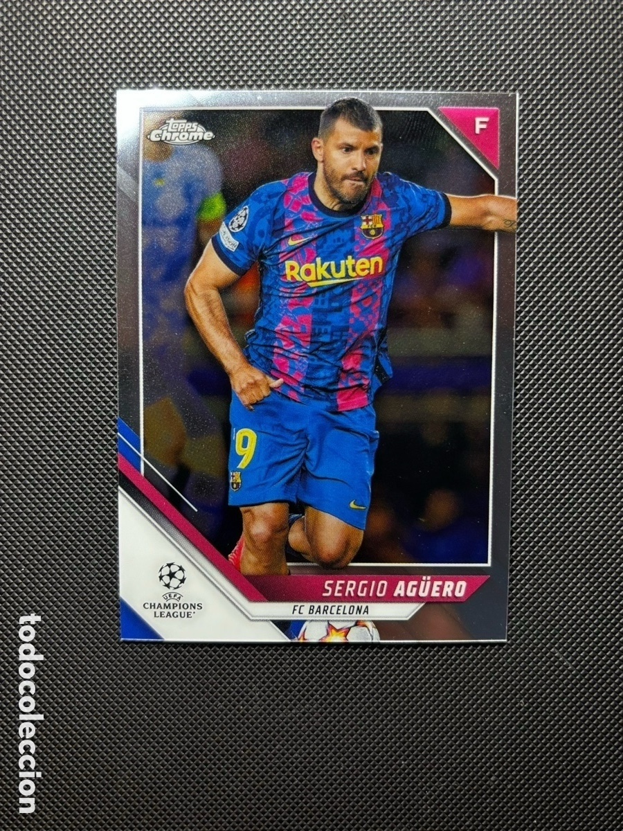 Trading cards: S&Eacute;RGIO AGUERO TOPPS CHROME BARCELONA