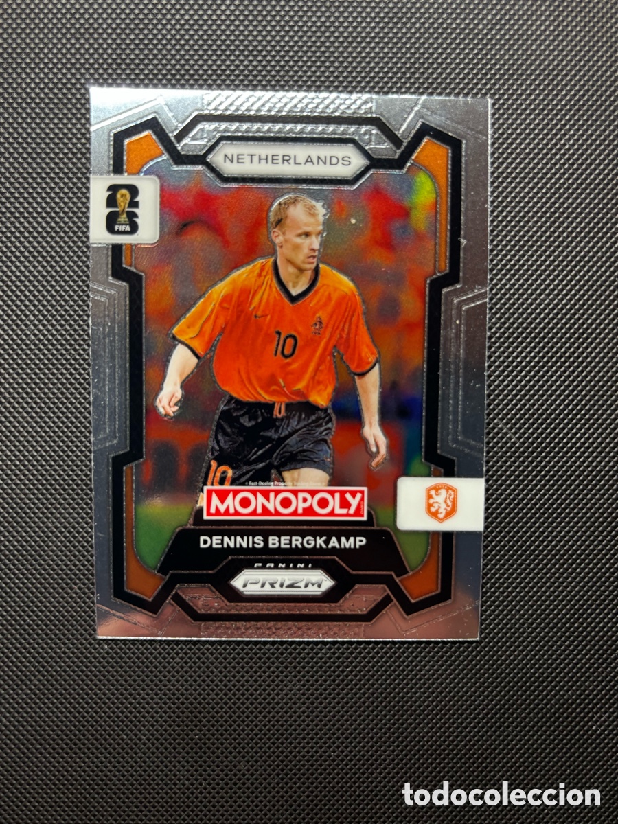 Trading cards: DENNIS BERGKAMP MONOPOLY PANINI CARD