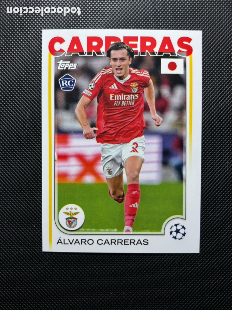 Cartas Colecion&aacute;veis: &Aacute;LVARO CARRERAS ROOKIE CARD JAPAN VERSION