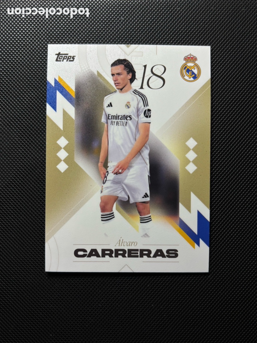 Cartas Colecion&aacute;veis: &Aacute;LVARO CARRERAS REAL MADRID LOS BLANCOS CARD