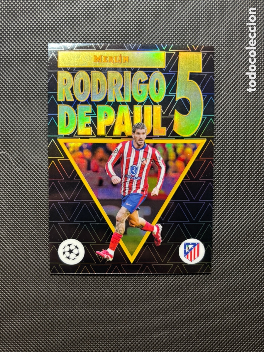 Trading cards: RODRIGO DE PAUL CARD TOPPS MERLIN ATL&Eacute;TICO