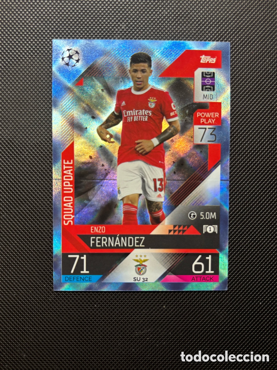 Trading cards: ENZO FERNANDEZ ROOKIE CARD BENFICA CRYSTAL