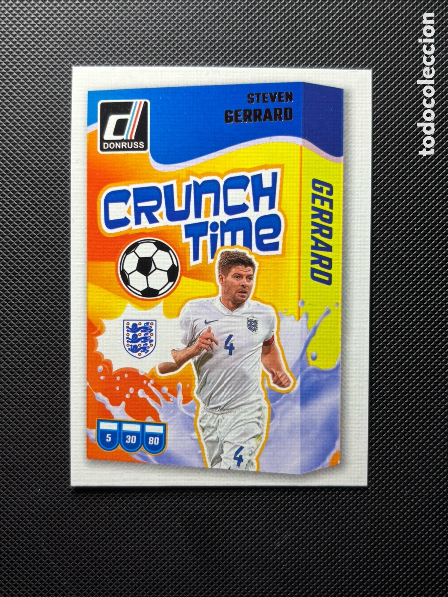 Trading cards: STEVE GERRARD PANINI CRUNCH TIMES