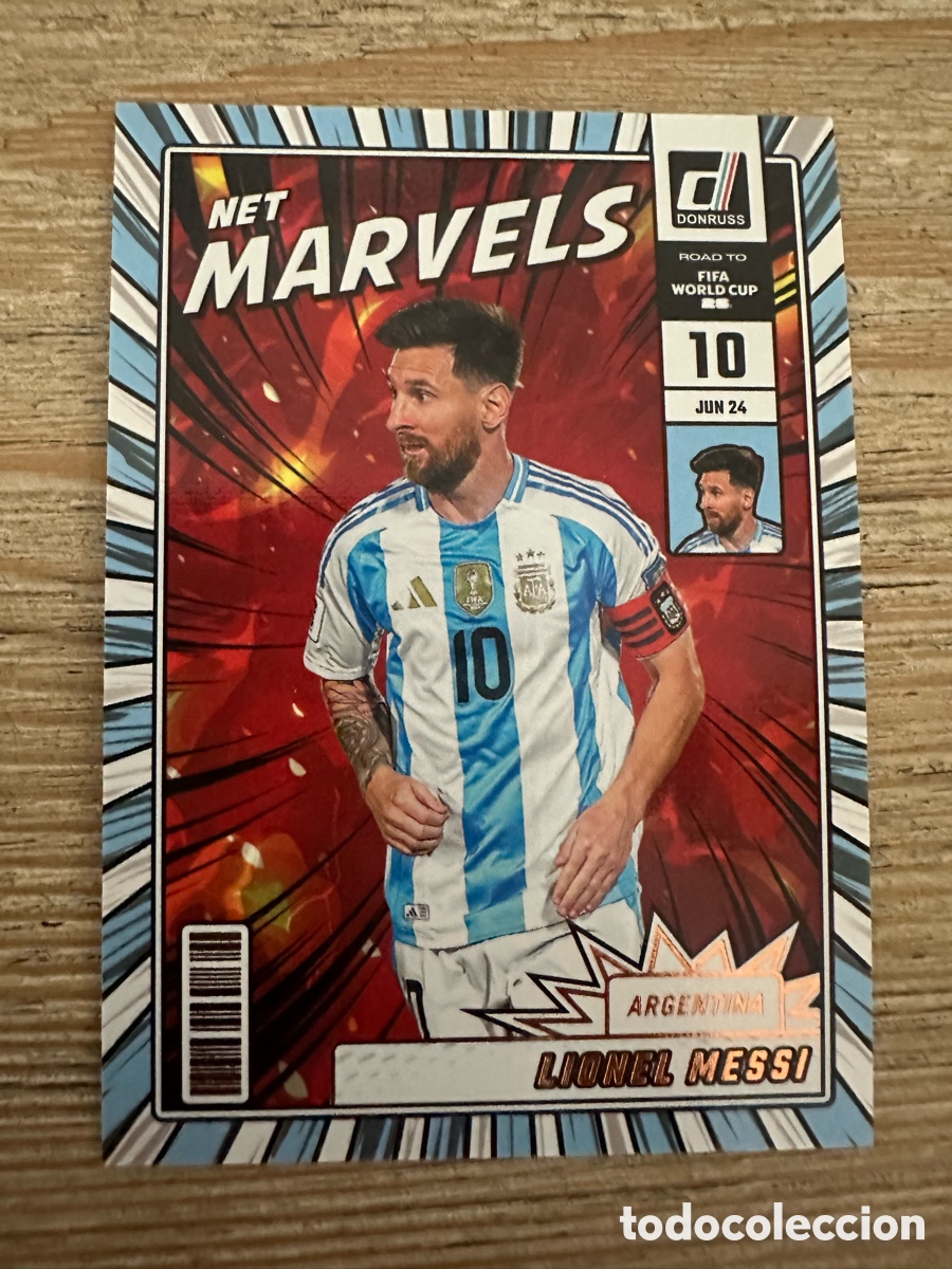 Trading cards: MESSI ARGENTINA NET MARVELS 21 DONRUSS ROAD TO FIFA WORLD CUP 2026 MUNDIAL USA CAN MEX 26 PANINI