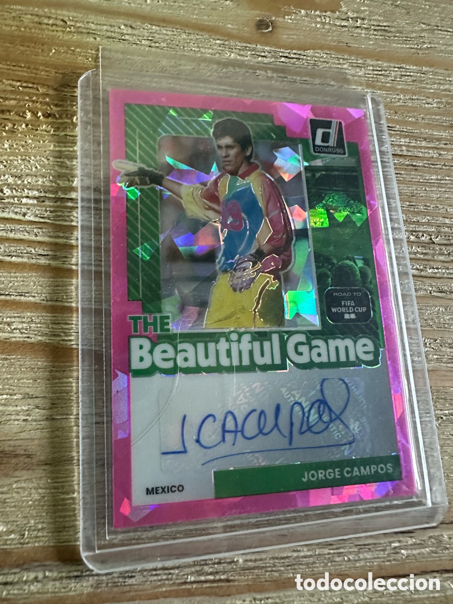 Trading cards: JORGE CAMPOS MEXICO BEAUTIFUL GAME AUTOGRAFO DONRUSS ROAD TO FIFA WORLD CUP 26 USA CAN MEX 26 PANINI