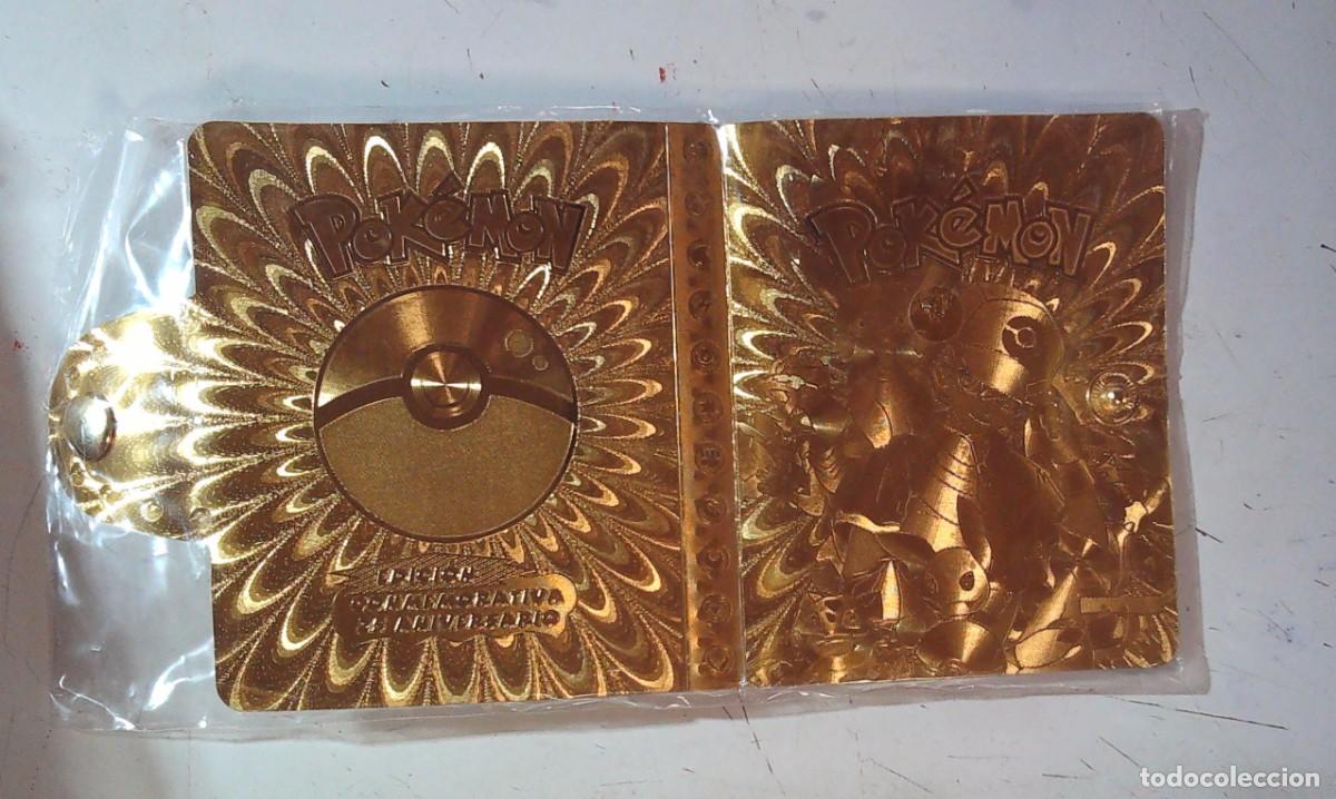 Figurine Collezionabili: ALBUM POKEMON PORTA CARDS EDICION COMMEMORATIVA 25 ANIVERSARIO GOLDEN ALBUM DORADO