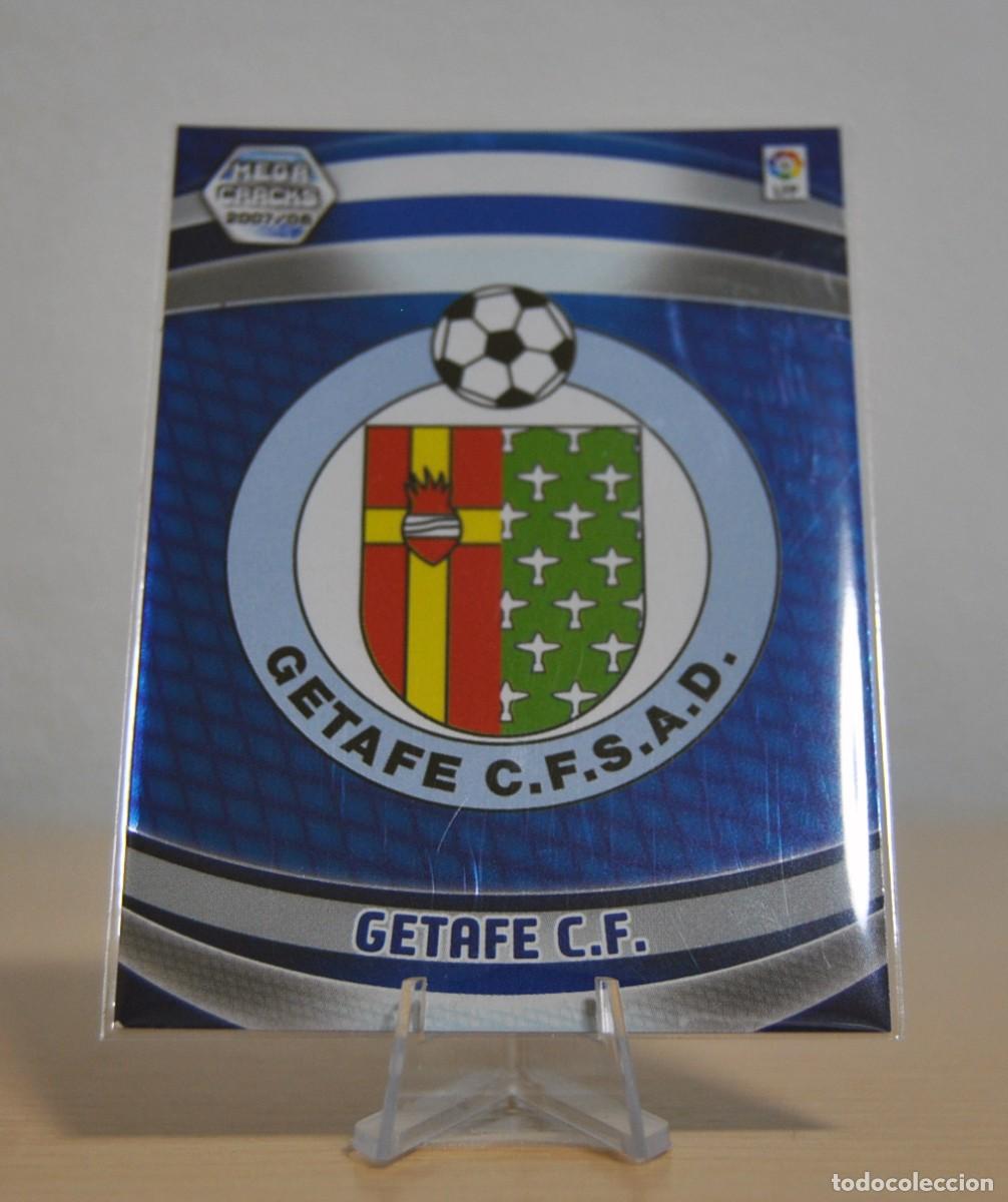 Trading cards: Escudo del Getafe, n&ordm;127 (C.F. Getafe). Colecci&oacute;n Cromos MegaCracks 2007-2008. Panini.