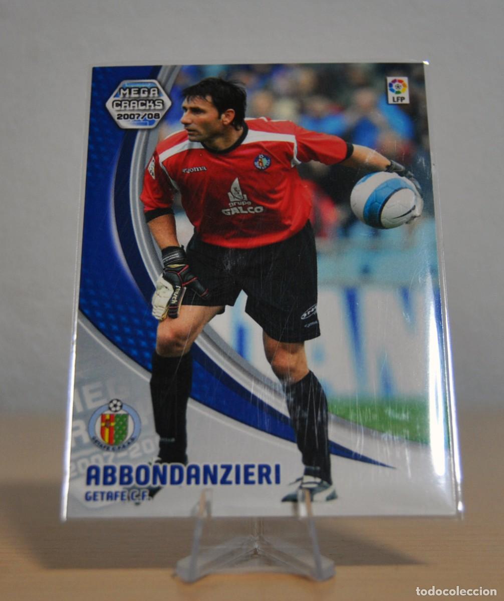 Trading cards: Abbondanzieri, n&ordm;128 (C.F. Getafe). Colecci&oacute;n Cromos MegaCracks 2007-2008. Panini. Estrella.