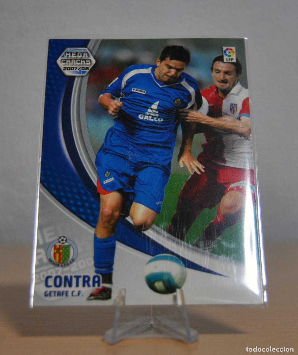 Trading cards: Contra, n&ordm;130 (C.F. Getafe). Colecci&oacute;n Cromos MegaCracks 2007-2008. Panini.